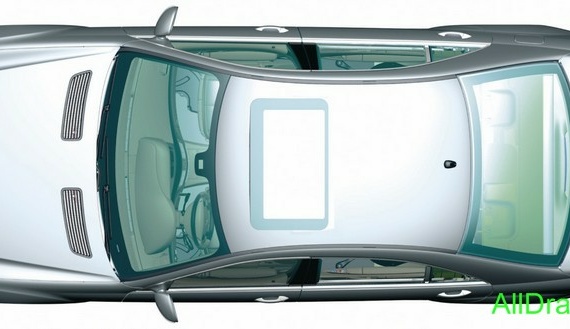 Mercedes-Benz S-Class W221 (2007) (Мерcедес-Бенз С-Класс В221 (2007)) - чертежи (рисунки) автомобиля